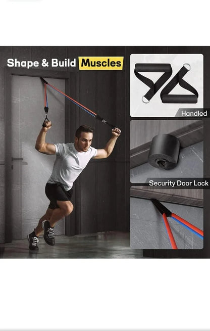 11 Pcs Resistance Band Set For Men & Women